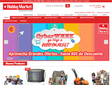Tablet Screenshot of hobbymarket.cl